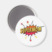 Supermom Retro Comic Pop Art | Magnet (Vorderseite/Rückseite)