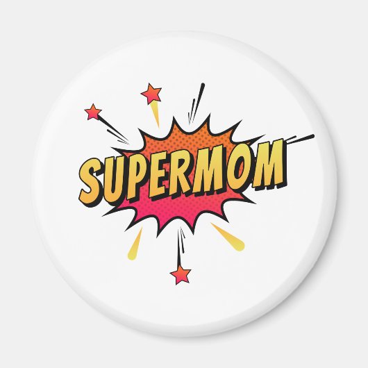 Supermom Retro Comic Pop Art | Magnet (Vorne)
