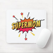 Supermom Retro Comic Pop Art | Mauspad (Mit Mouse)