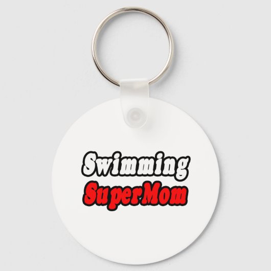 SuperMom schwimmen Schlüsselanhänger (Vorderseite)