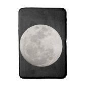 Supermond am schwarzen Himmel Badematte (Vorderseite Vertikal)