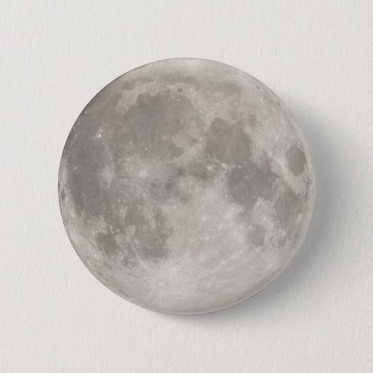 Supermond am schwarzen Himmel Button (Vorderseite)
