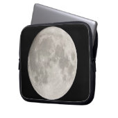 Supermond am schwarzen Himmel Laptopschutzhülle (Vorderseite Links)
