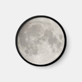Supermond am schwarzen Himmel Magnet (Vorne)