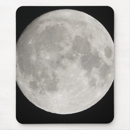 Supermond am schwarzen Himmel Mousepad (Vorne)
