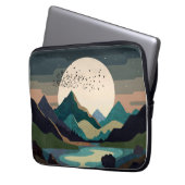 Supermond am See Laptopschutzhülle (Vorderseite Links)