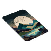 Supermond am See Magnet (Rechte Seite)