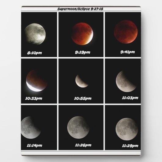 Supermond & Eclipse Fotoplatte (Vorderseite)