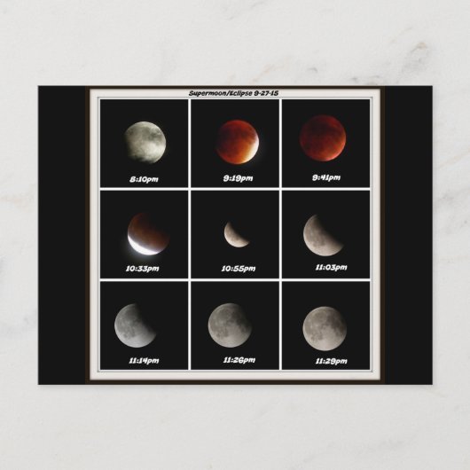 Supermond & Eclipse Postkarte (Vorderseite)