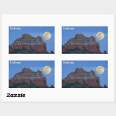 Supermoon-Aufkleber Rechteckiger Aufkleber (Blatt)