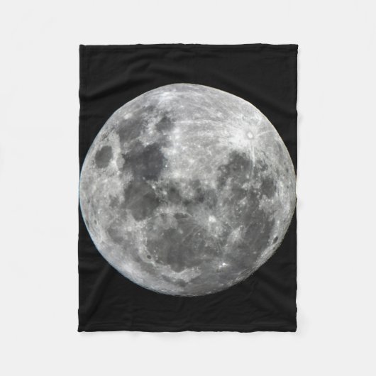 Supermoon Mond-Fleece-Decke Fleecedecke (Vorderseite)
