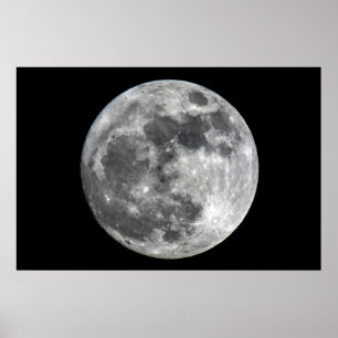 Supermoon Mond-Plakat Poster