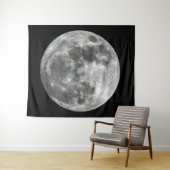 Supermoon Mond-Wand-Tapisserie Wandteppich (Beispiel (Horizontal))
