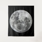 Supermoon Mond-Wand-Tapisserie Wandteppich (Vorderseite)