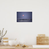 Supermoon Moonset über Marathon, Florida Poster (Küche)