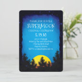 Supermoon-Party Einladung (Stehend Vorderseite)