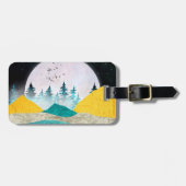 Supermoon Rising Landscape Gepäckanhänger (Vorderseite horizontal)