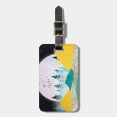 Supermoon Rising Landscape Gepäckanhänger (Vorderseite vertikal)