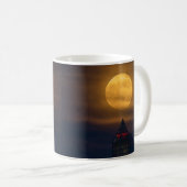 Supermoon über Washington Monument Kaffeetasse (VorderseiteRechts)
