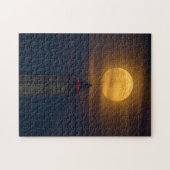 Supermoon über Washington Monument Puzzle (Horizontal)