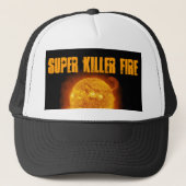 Supermörder-Feuer-Fernlastfahrer-Hut Truckerkappe (Vorderseite)