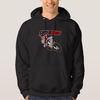 Supermoto White-Red Hoodie