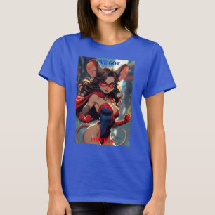 SuperMouse Frau bekam Powers Frauen blau T-Shirt