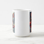 SuperMouse Frau weiße Tasse 2 seitig (Mittel)