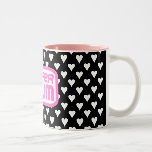 SUPERMUM MIT DER LIEBE-TASSE ZWEIFARBIGE TASSE (Rechts)