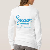 Supermums Langleeved T - Shirt - Weiß (Rückseite)