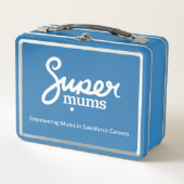 Supermums Metal Lunchbox Blue (Vorderseite)