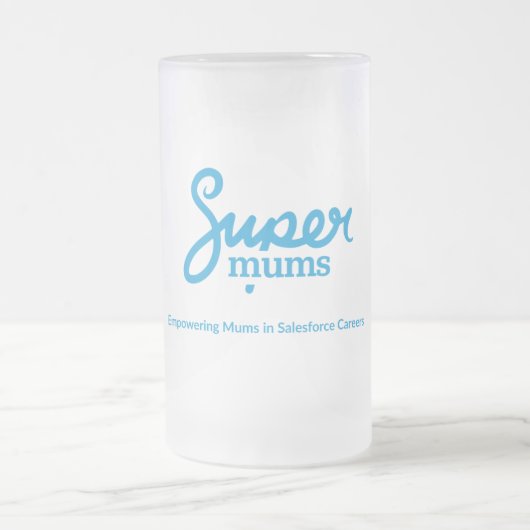 Supermums-Tasse Mattglas Bierglas (Mittel)