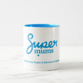 Supermums Zwei-Tonen-Tasse Zweifarbige Tasse (Mittel)