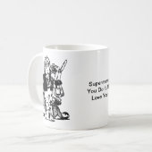 Supermutter Custom Message Mother Day Kaffeetasse (Vorderseite Links)