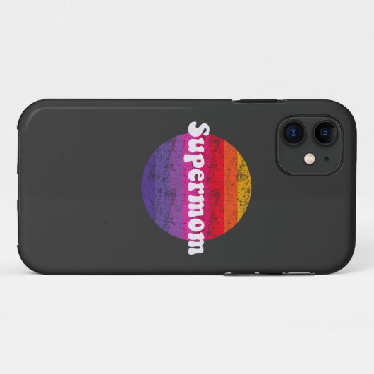 Supermutter für beste Mutter Case-Mate iPhone Hülle (Rückseite (Horizontal))