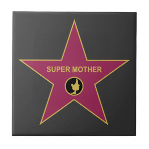 Supermutter - Hollywood-Mutter-Stern Fliese