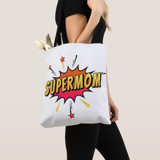 Supermutter Retro Comic Pop Art| Gesamtbeutel Tasche (Von Nahem)