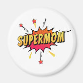 Supermutter Retro Comic Pop Art | Magnet (Vorne)