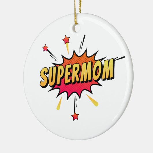 Supermutter Retro Comic Pop Art | Ornament (Links)