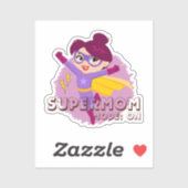 Supermuttermodus: Ein | Hero-Mama-Sticker Aufkleber (Blatt)