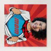 Supermuttername und Foto individuell anpassbar Puzzle (Horizontal)