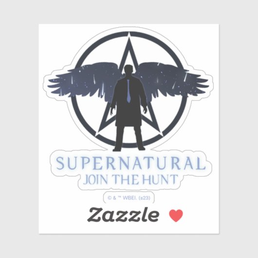 Supernatural Castiel Falling Stars Grafik Aufkleber (Blatt)