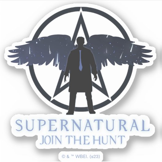 Supernatural Castiel Falling Stars Grafik Aufkleber (Vorderseite)