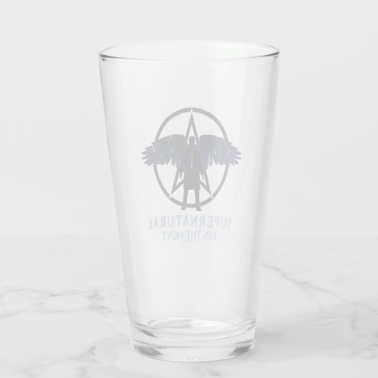Supernatural Castiel Falling Stars Grafik Glas (Rückseite)