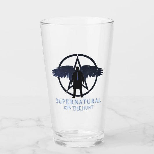 Supernatural Castiel Falling Stars Grafik Glas (Vorderseite)