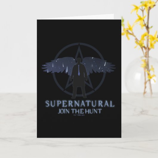 Supernatural Castiel Falling Stars Grafik Karte (Gelbe Blume)