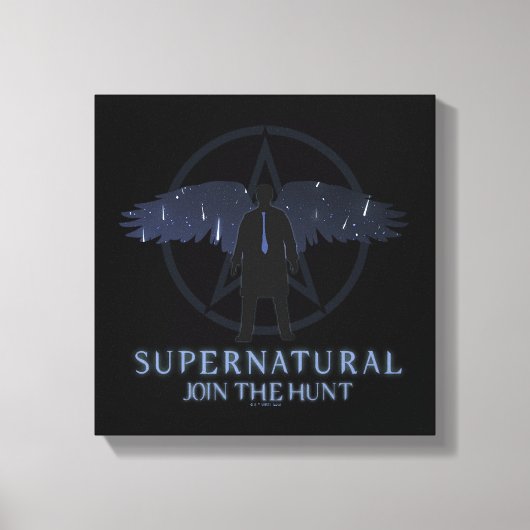 Supernatural Castiel Falling Stars Grafik Leinwanddruck (Vorderseite)