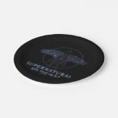 Supernatural Castiel Falling Stars Grafik Pappteller (Schrägansicht)