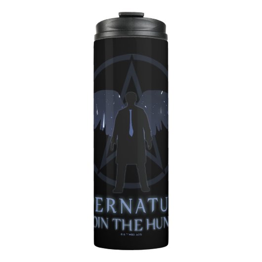 Supernatural Castiel Falling Stars Grafik Thermosbecher (Vorderseite)
