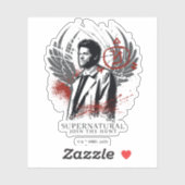 Supernatural Castiel Graffiti Graphic Aufkleber (Blatt)